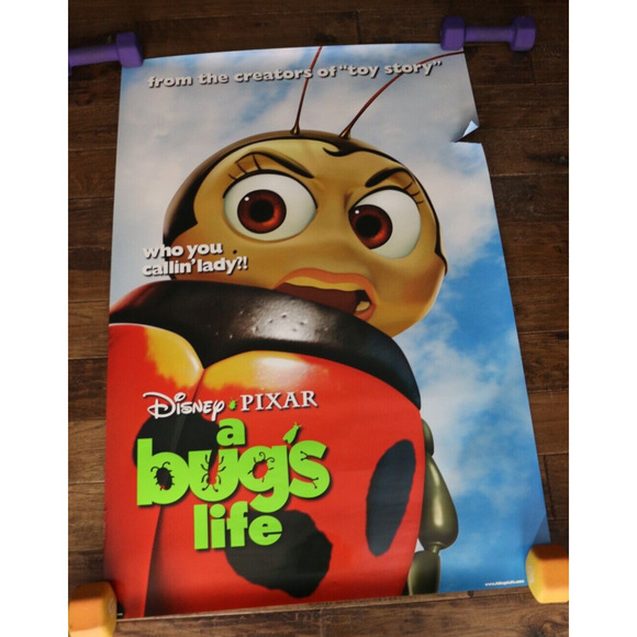 Art | Vintage A Bugs Life 1998 Original Poster 27x4 Rolled Double Sided ...